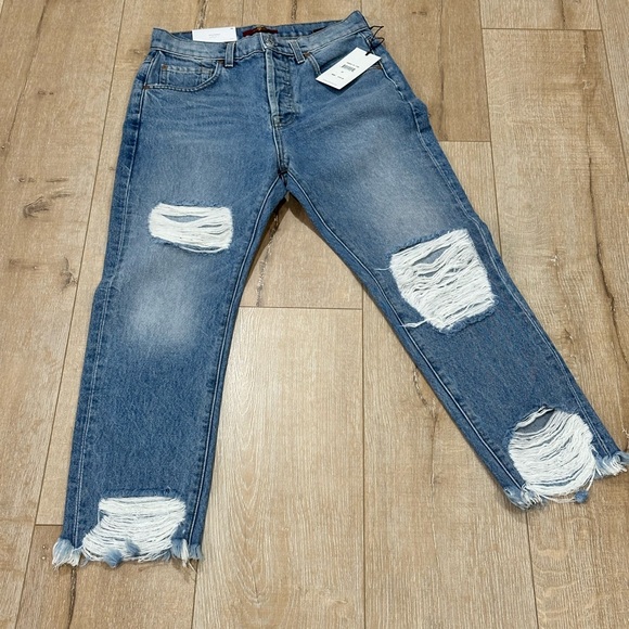 NWT Seven for all mankind Josefina Ripped Jeans - Picture 3 of 8